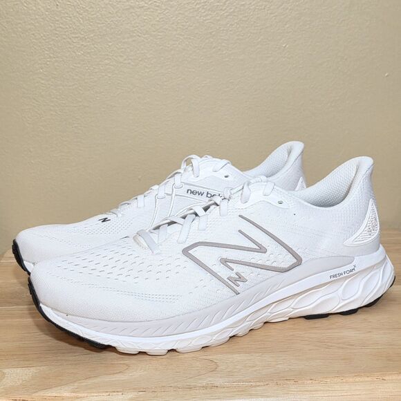 New Balance Fresh Foam X 860 v13 White Dark Silver Shoes M860W13 Men's Size 11 - Picture 3 of 7